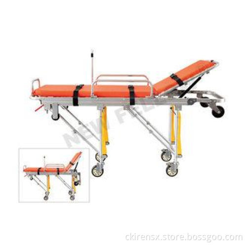 Foldable Elevator Ambulance Stretcher , Medical Rescue Stre